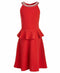 Monteau Big Girls Embellished Lace Top, Red, XL